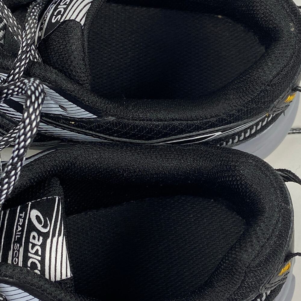 Asics Trail Scout 2 Running Shoes MenS Size 10.5 Black Yellow 1011B181 - Picture 7 of 9